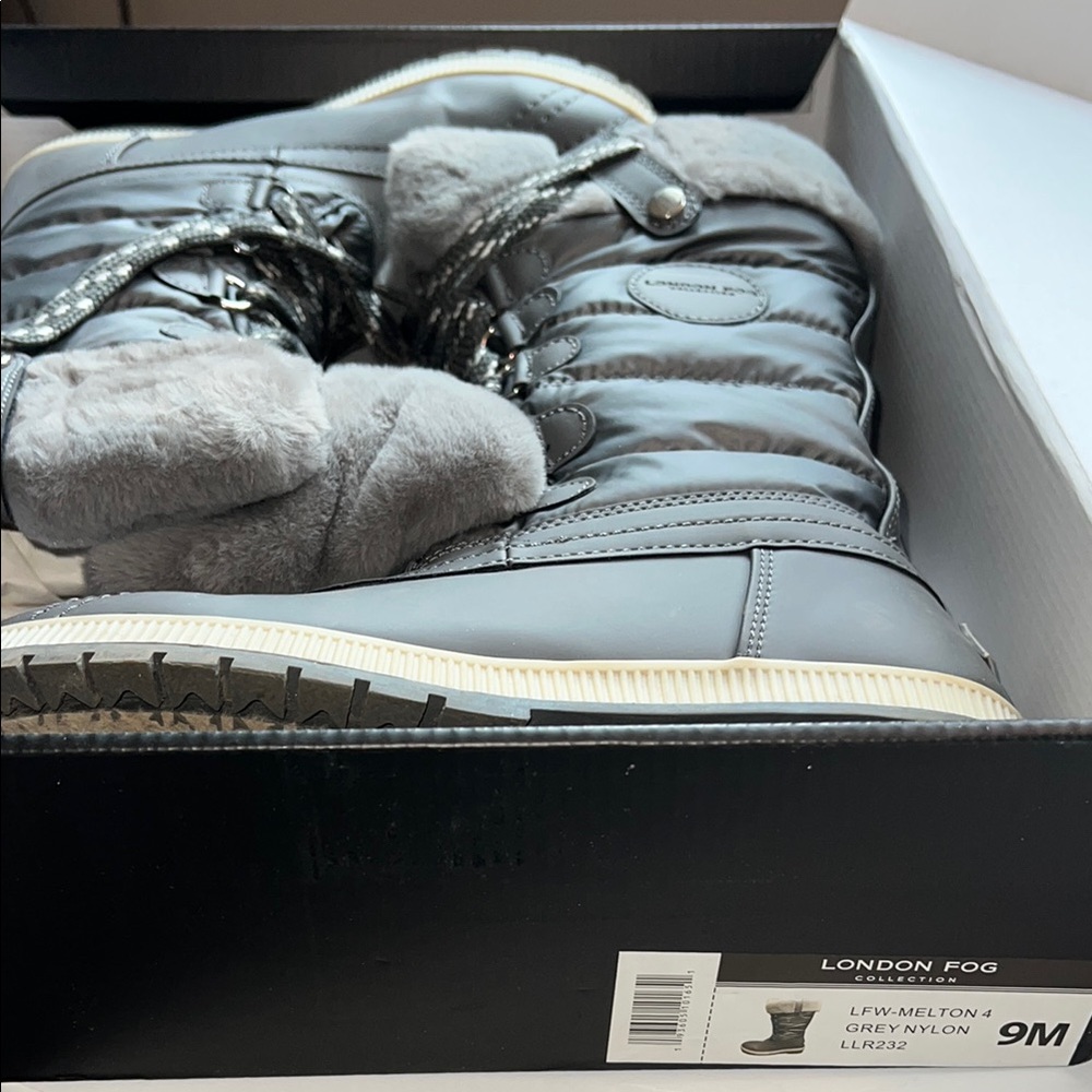 London Fog Women’s Gray Winter Boots
